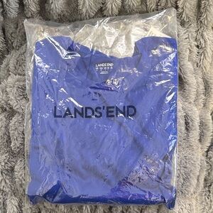 Lands' End Blue Logo Crewneck Tee